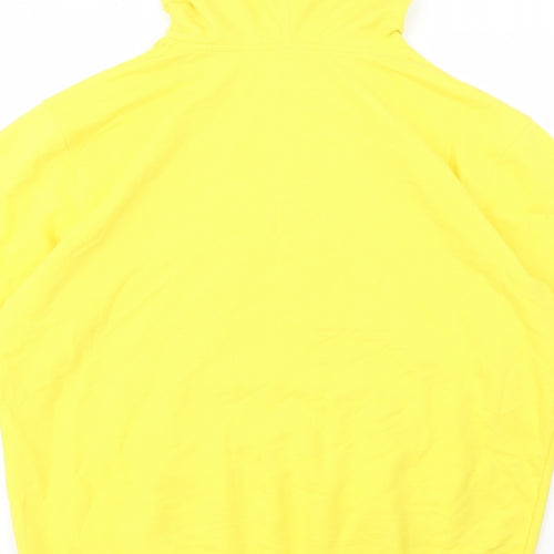 bonprix Mens Yellow  Cotton Pullover Hoodie Size M   - Boston MA