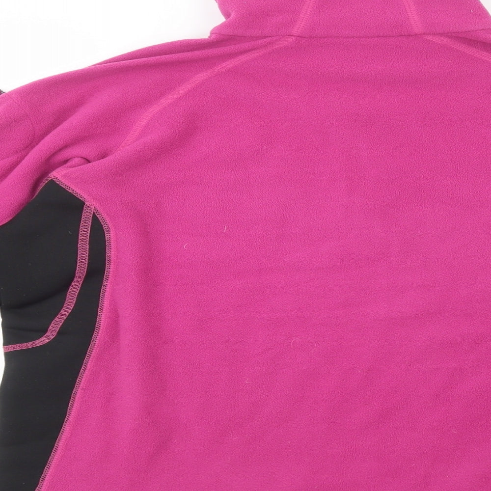 Mountain Equipment Womens Pink  Polyester Pullover Sweatshirt Size 16  Zip