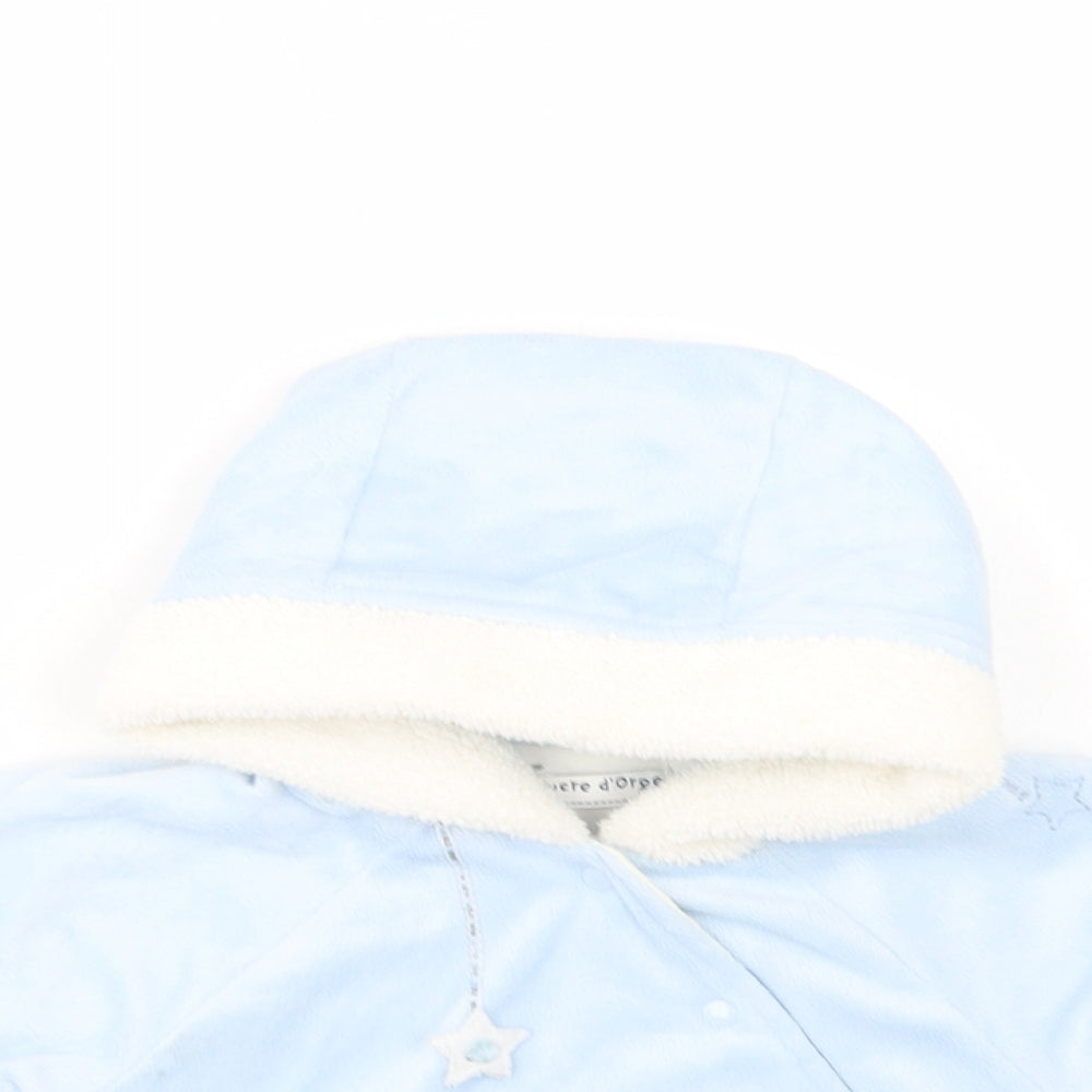 Sucre d'Orge Baby Blue   Basic Jacket Jacket Size 3-6 Months   Snap