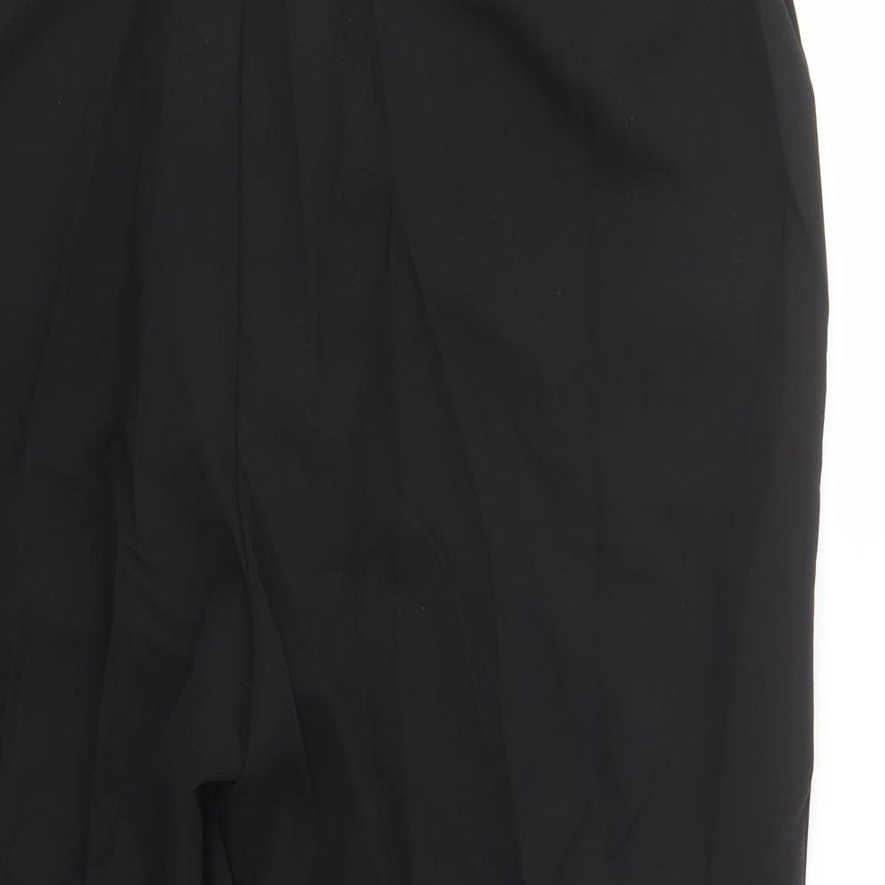 Tailored Womens Black  Polyester Dress Pants Trousers Size 22 L29 in Regular Button