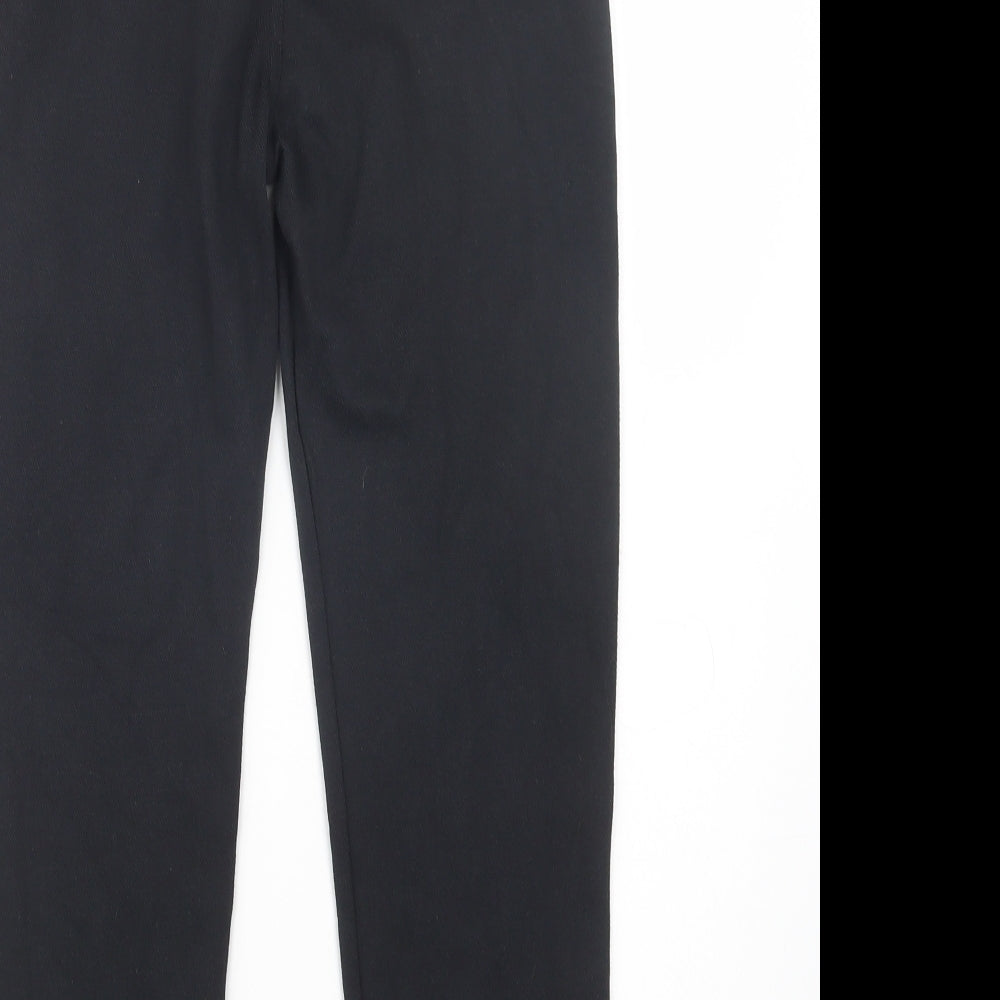 F&F Boys Black  Cotton Jogger Trousers Size 11-12 Years  Regular Drawstring