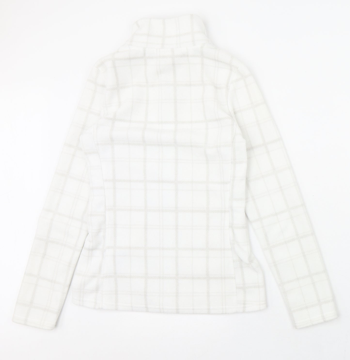 The Basics Womens White Check  Jacket  Size XS  Zip