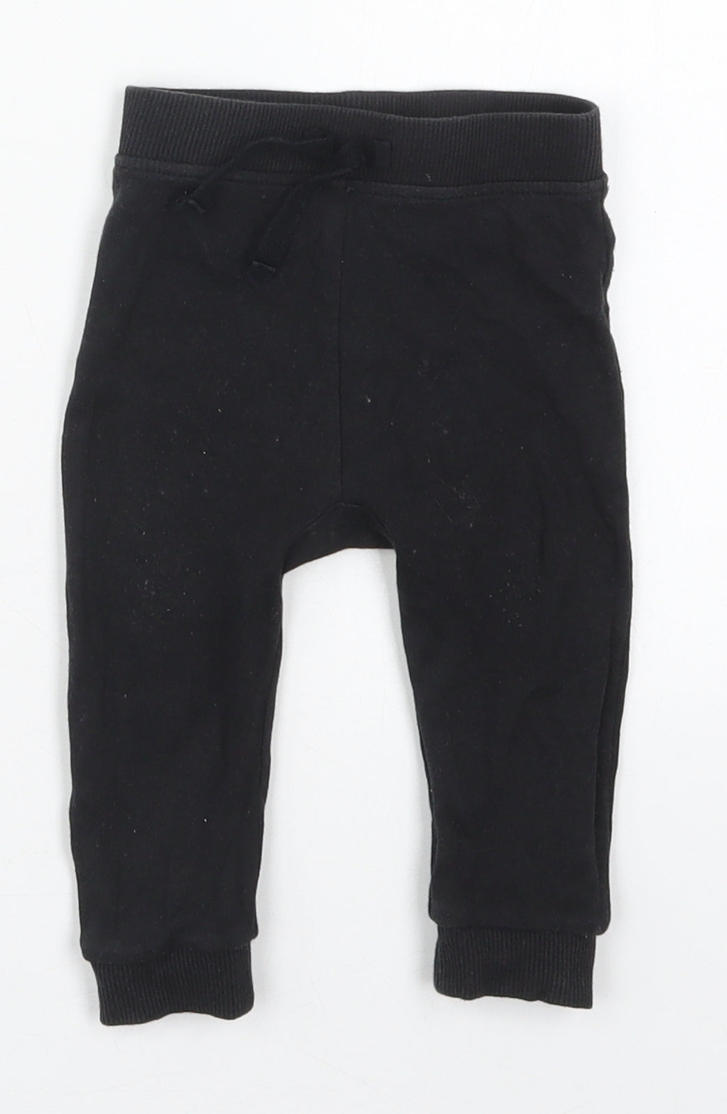 George Baby Black  Cotton Sweatpants Trousers Size 6-9 Months  Drawstring