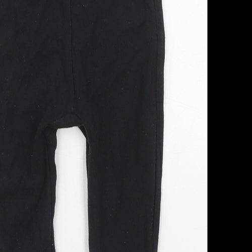 George Baby Black  Cotton Sweatpants Trousers Size 6-9 Months  Drawstring