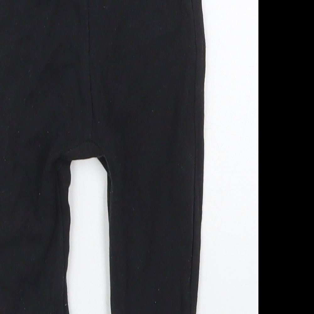 George Baby Black  Cotton Sweatpants Trousers Size 6-9 Months  Drawstring