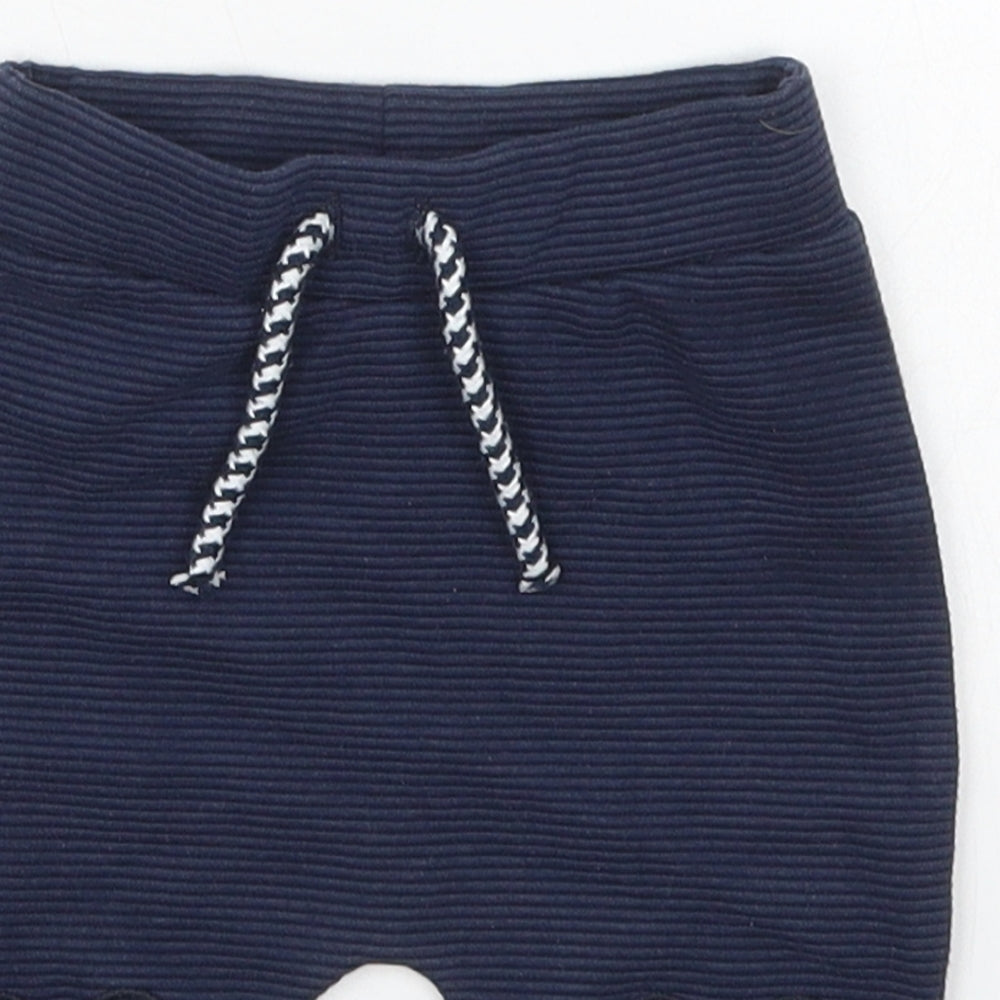 George Baby Blue  Cotton Sweatpants Trousers Size 0-3 Months  Drawstring - Mickey Mouse