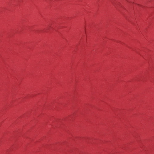 George Baby Red  Cotton Basic T-Shirt Size 6-9 Months Crew Neck Pullover - My Crew Mummy & Daddy
