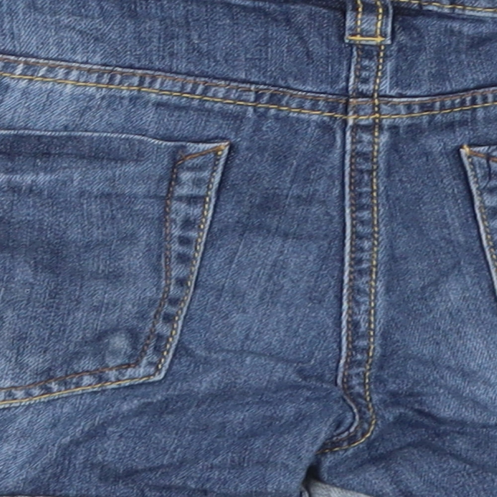 NEXT Girls Blue  Cotton Hot Pants Shorts Size 9 Years  Regular