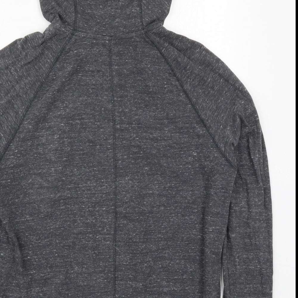 Nike Mens Grey  Cotton Full Zip Hoodie Size M