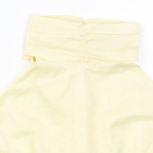 Nasty Gal Womens Beige  Polyester Cropped Tank Size 8 Halter