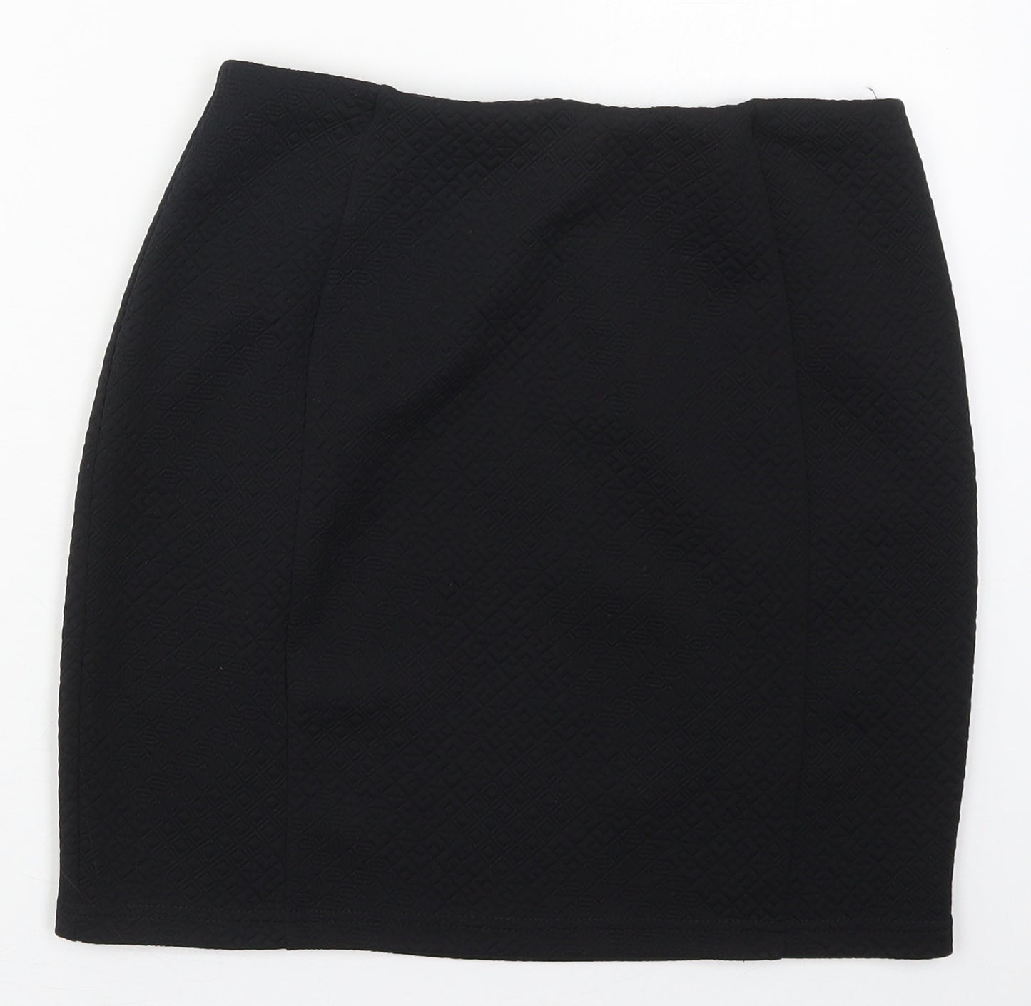 Papaya Womens Black  Polyester Mini Skirt Size 10