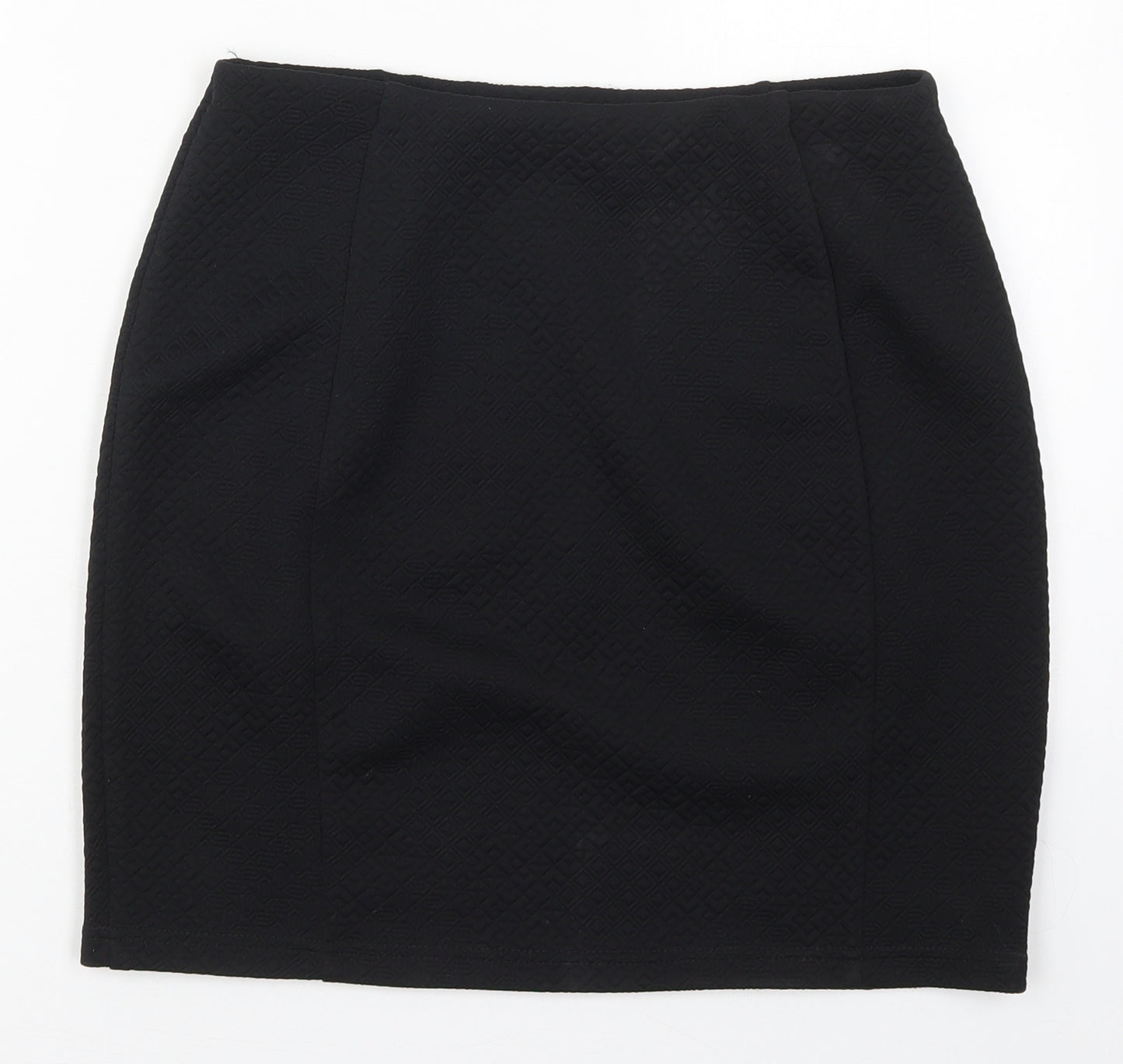 Papaya Womens Black  Polyester Mini Skirt Size 10