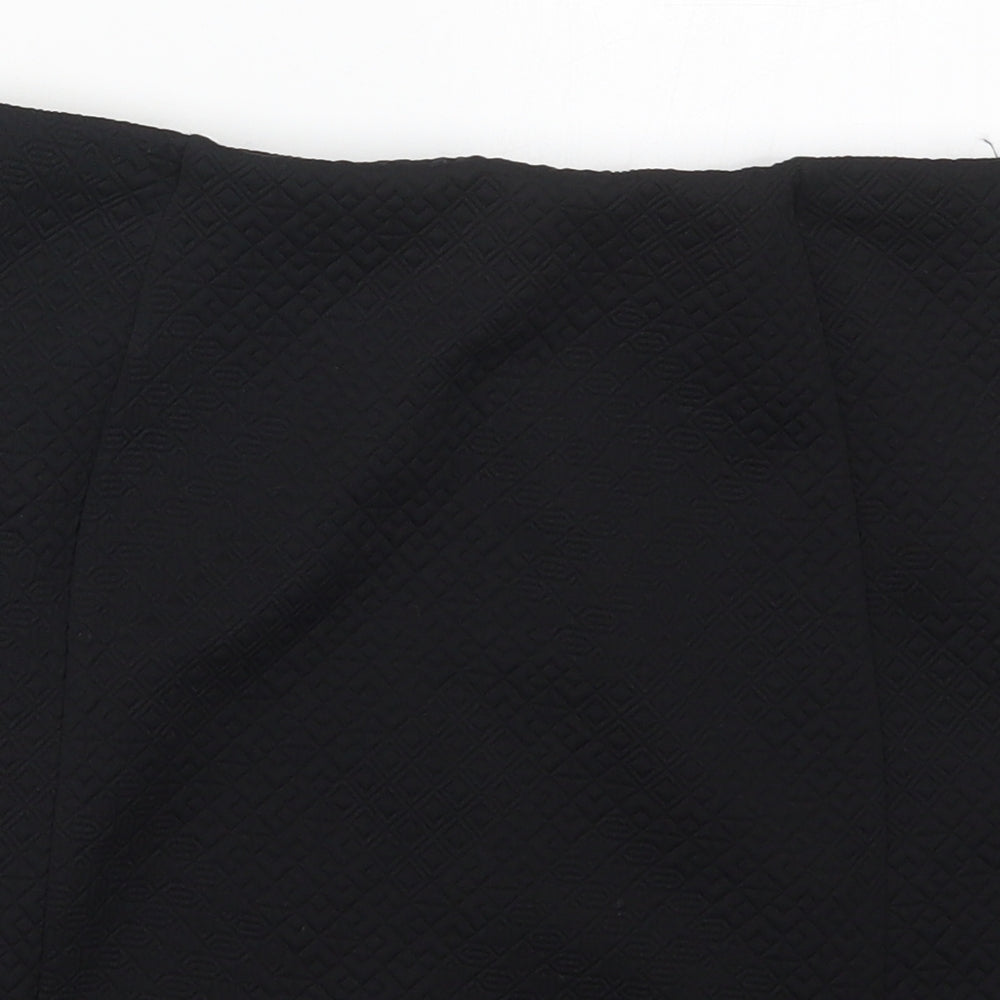 Papaya Womens Black  Polyester Mini Skirt Size 10