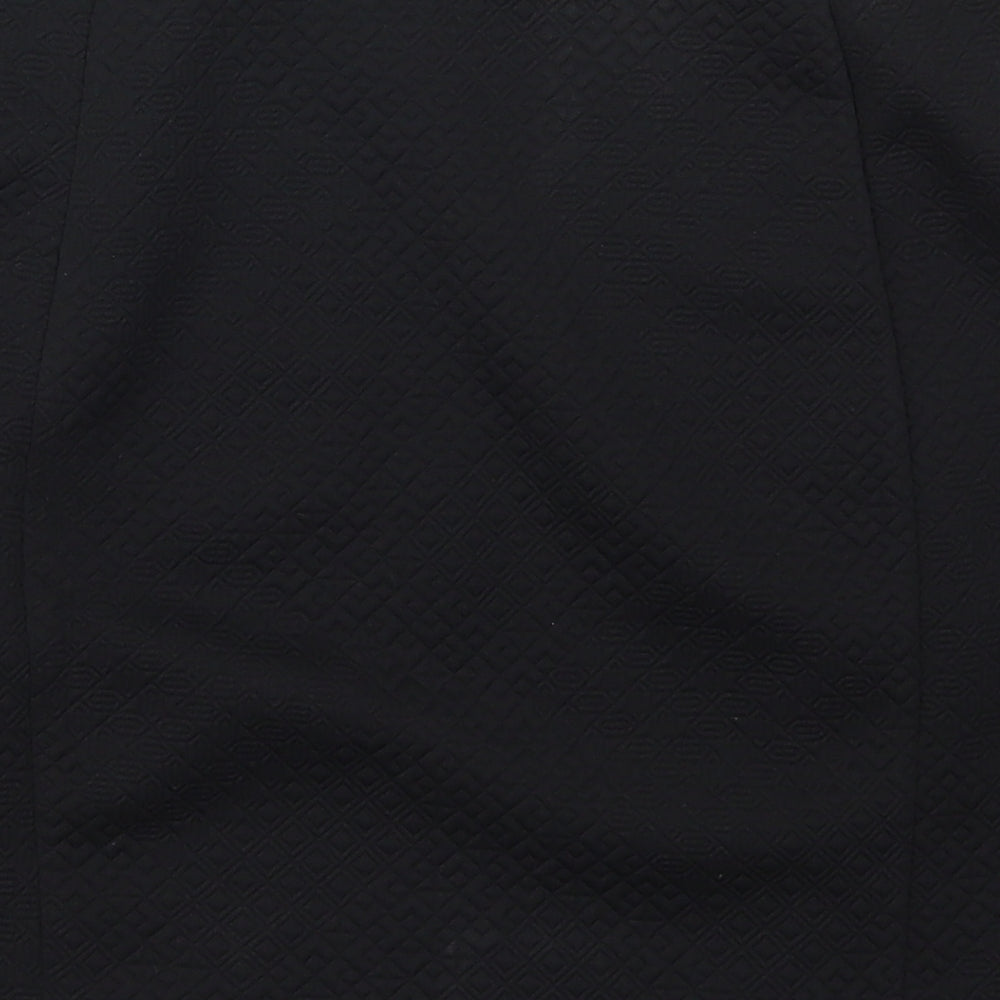 Papaya Womens Black  Polyester Mini Skirt Size 10