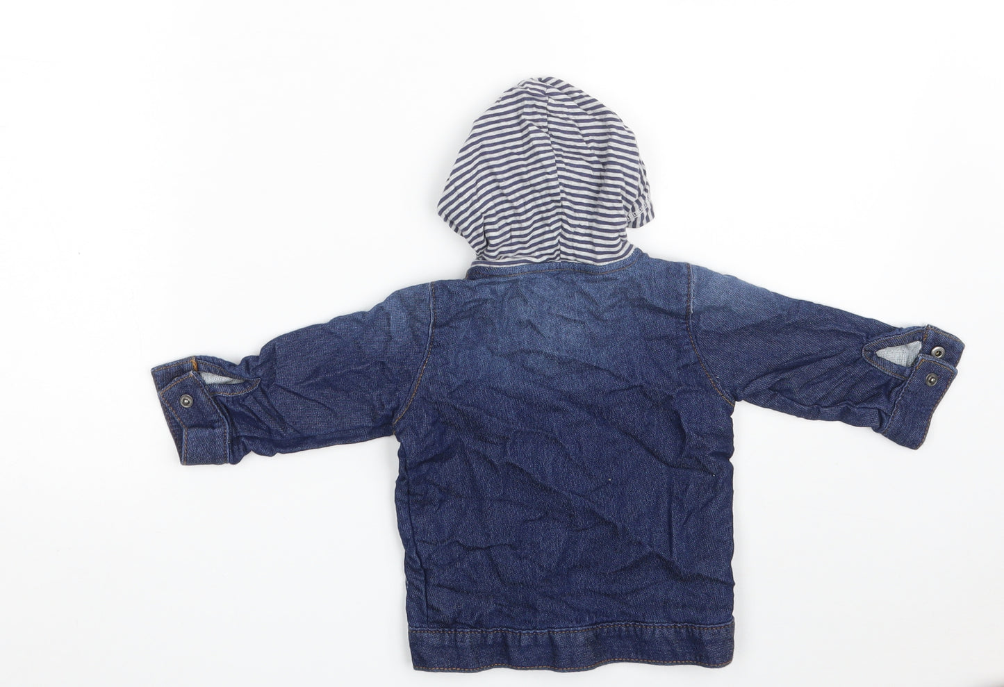George Boys Blue   Jacket  Size 6-9 Months   Snap