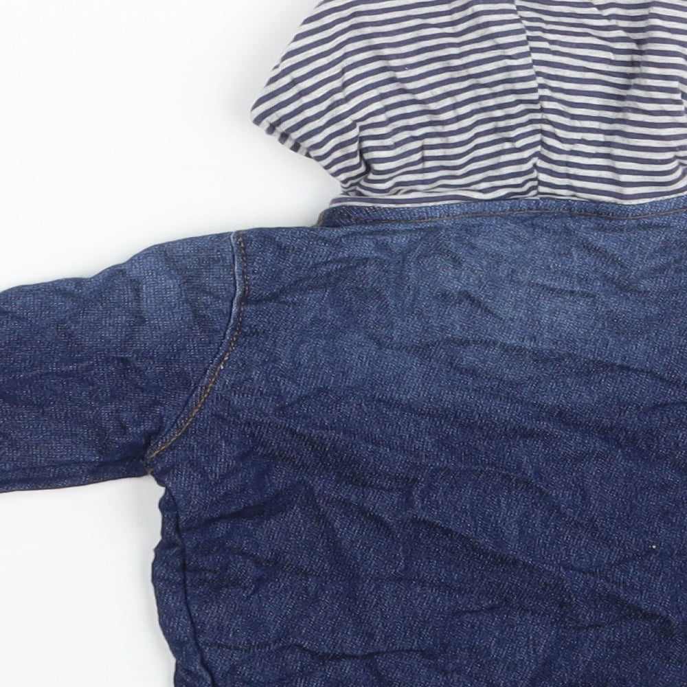 George Boys Blue   Jacket  Size 6-9 Months   Snap