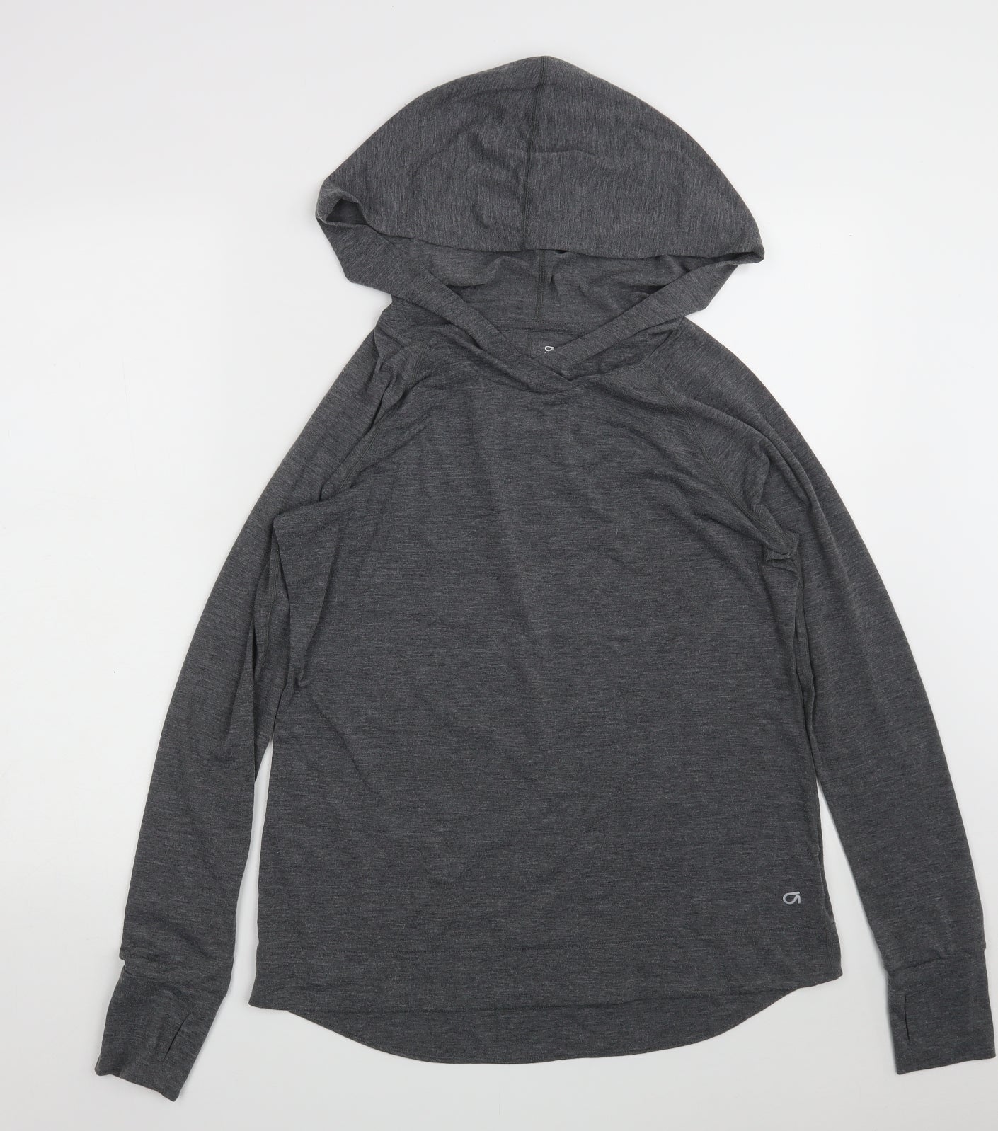 Gap Womens Grey  Polyester Pullover Hoodie Size M