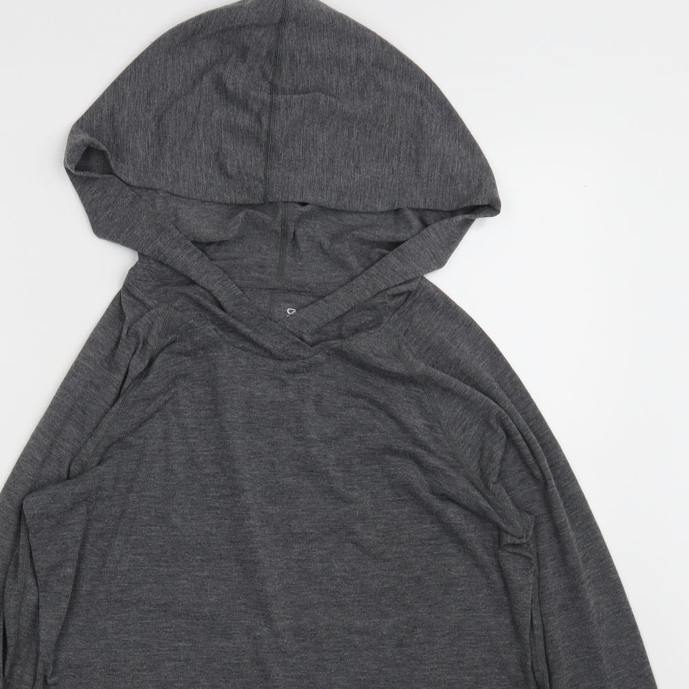 Gap Womens Grey  Polyester Pullover Hoodie Size M