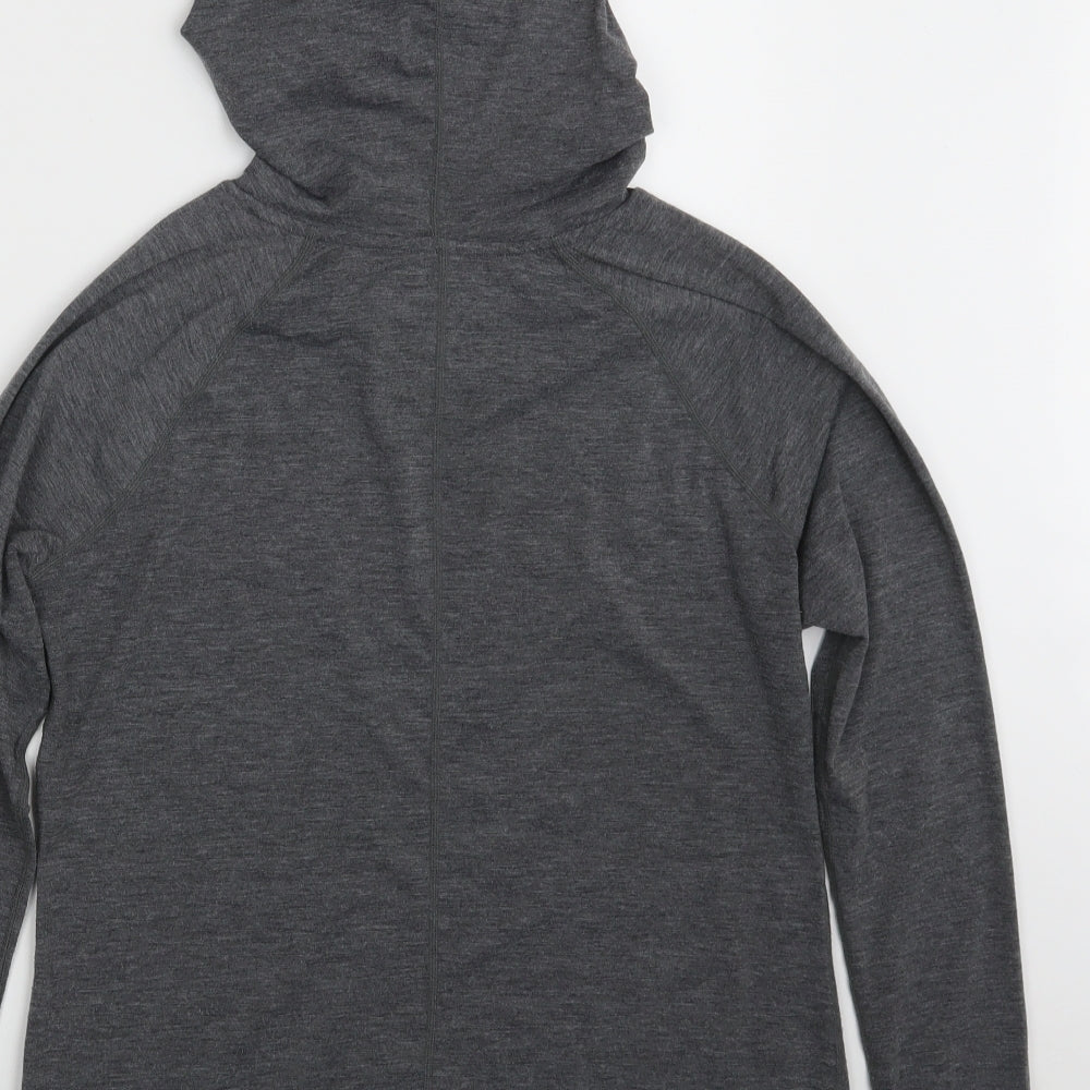 Gap Womens Grey  Polyester Pullover Hoodie Size M