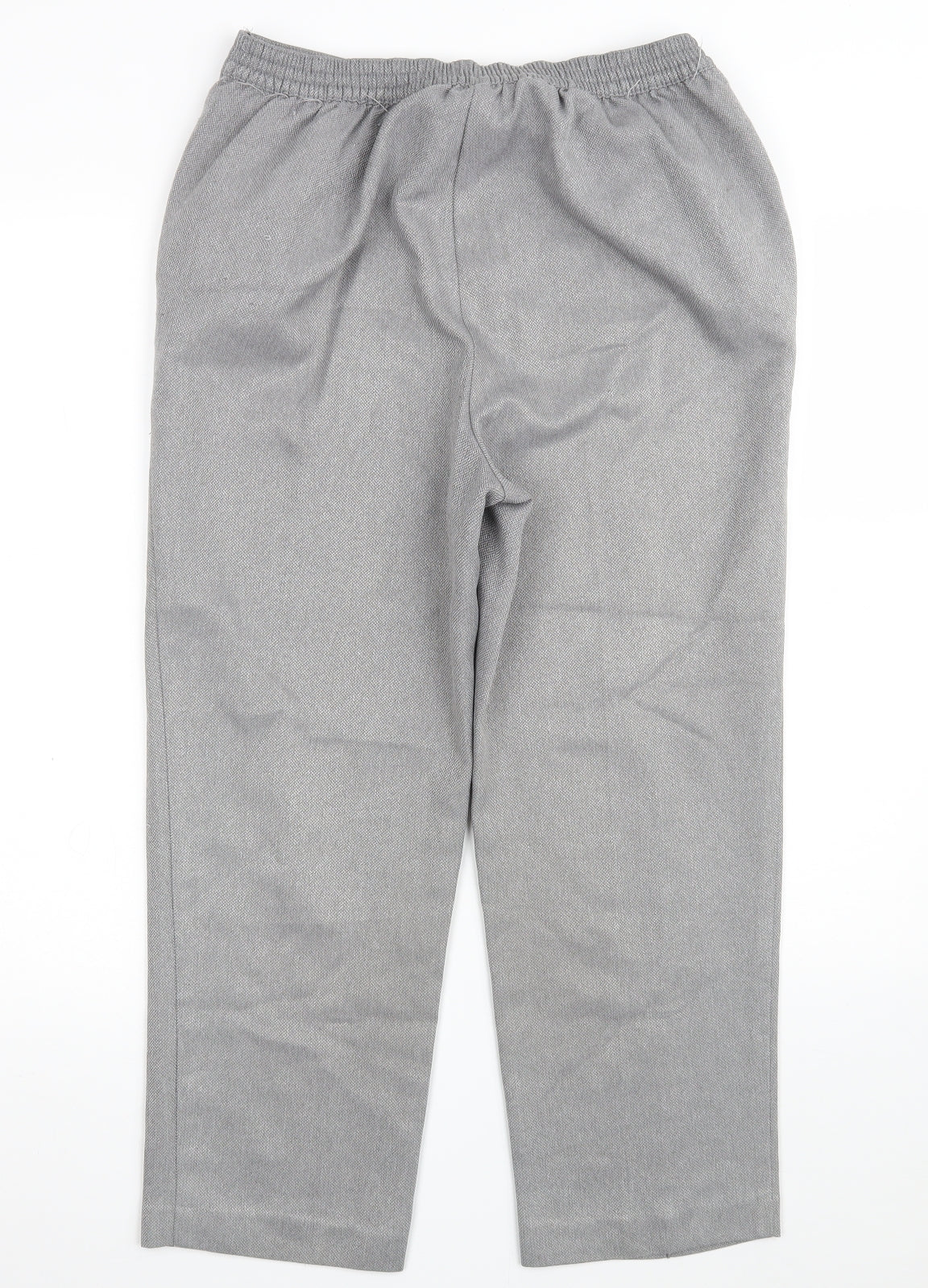 EWM Womens Grey  Polyester Dress Pants Trousers Size 12 L25 in Regular