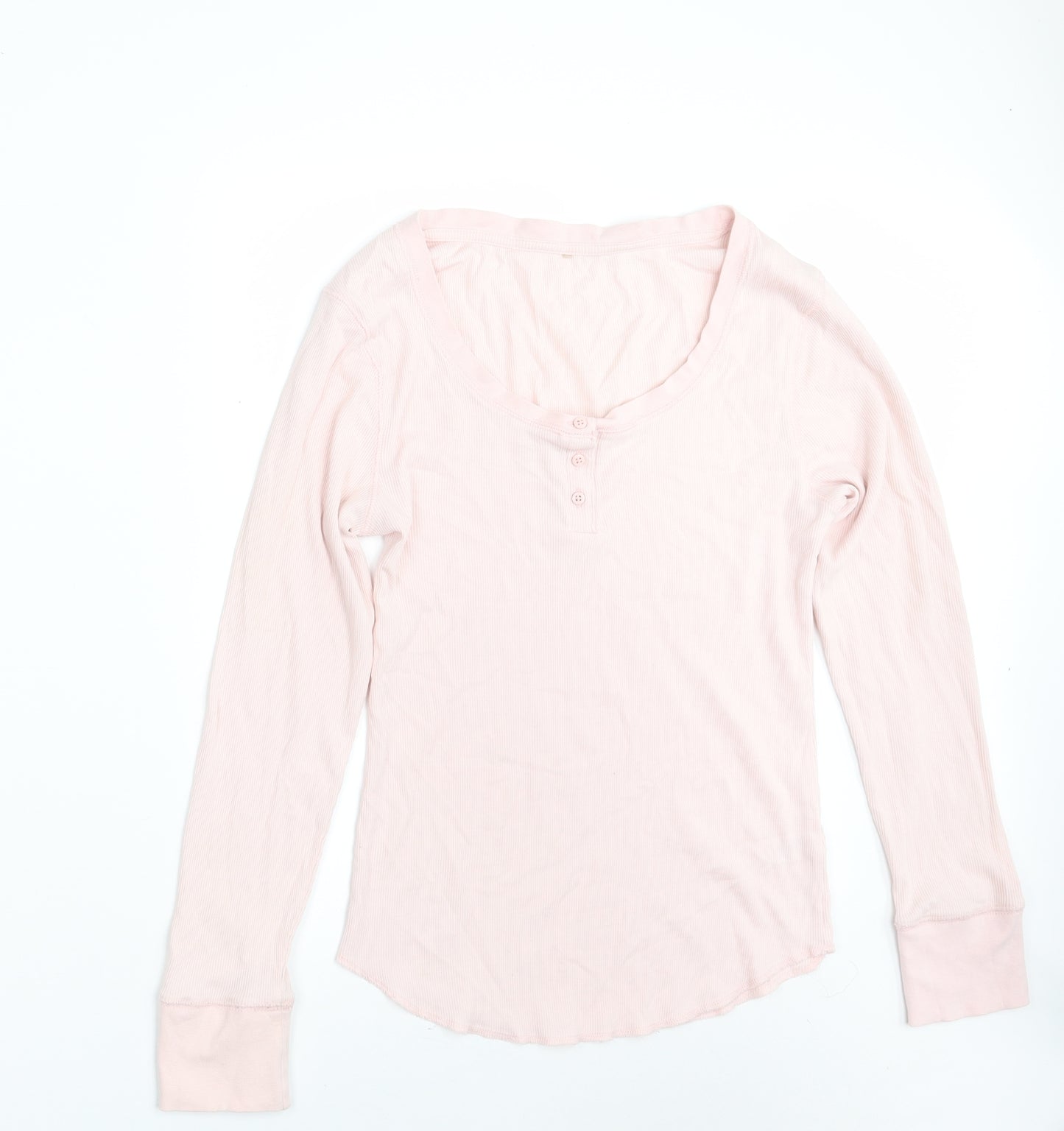 George Womens Pink Scoop Neck  Cotton Pullover Jumper Size 12   - Size 12-14
