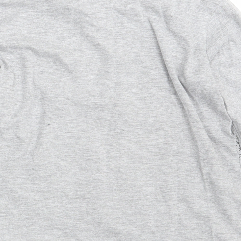 Matalan Boys Grey  Cotton Pullover T-Shirt Size 8 Years Crew Neck  - Pokemon- Pikachu