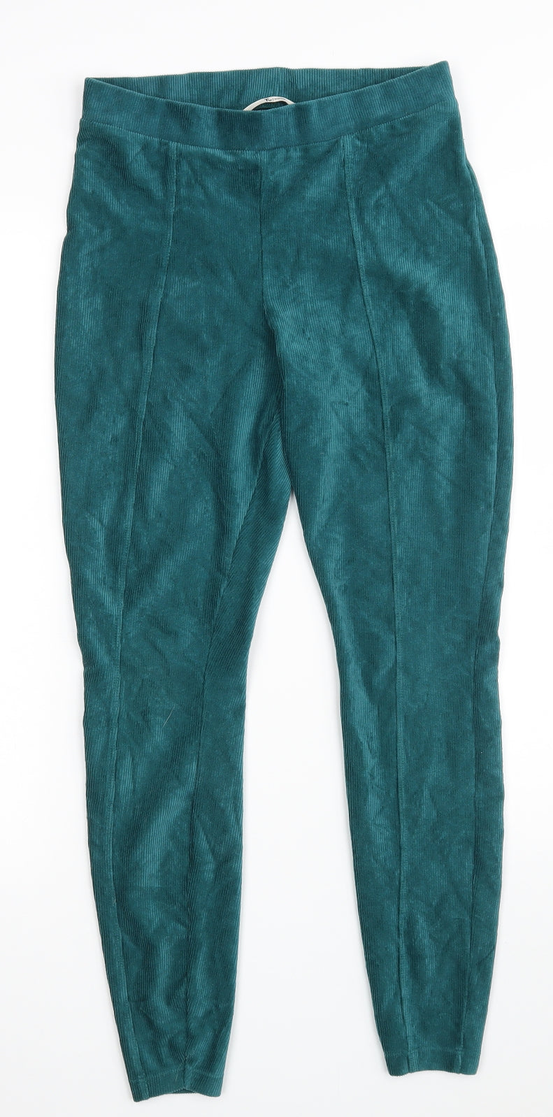 TU Womens Green  Cotton Carrot Leggings Size 10 L27 in