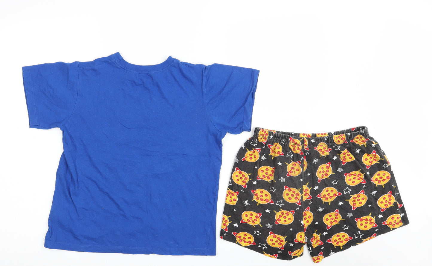 B&M Boys Multicoloured  100% Cotton  Lounge Set Size 11-12 Years   - Pizza Planet