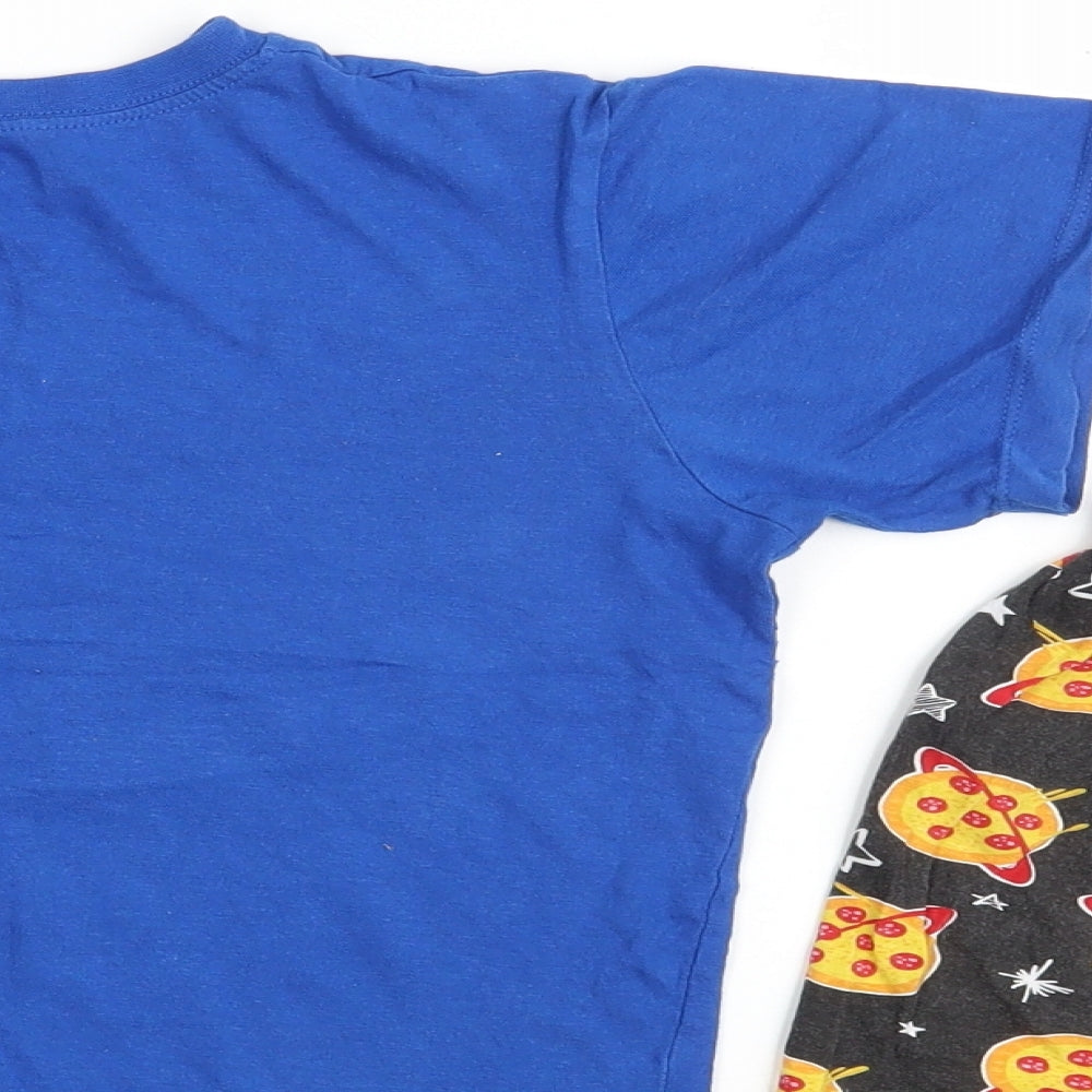 B&M Boys Multicoloured  100% Cotton  Lounge Set Size 11-12 Years   - Pizza Planet