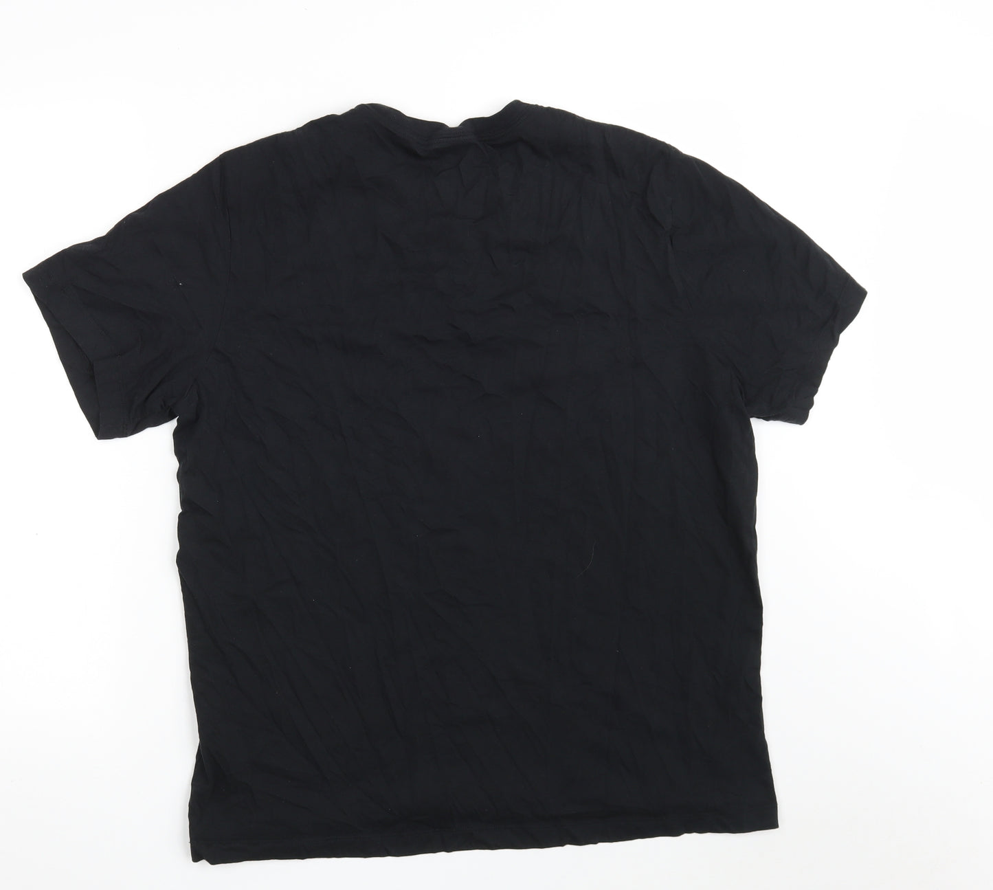 Nike Mens Black  Cotton  T-Shirt Size XL Crew Neck