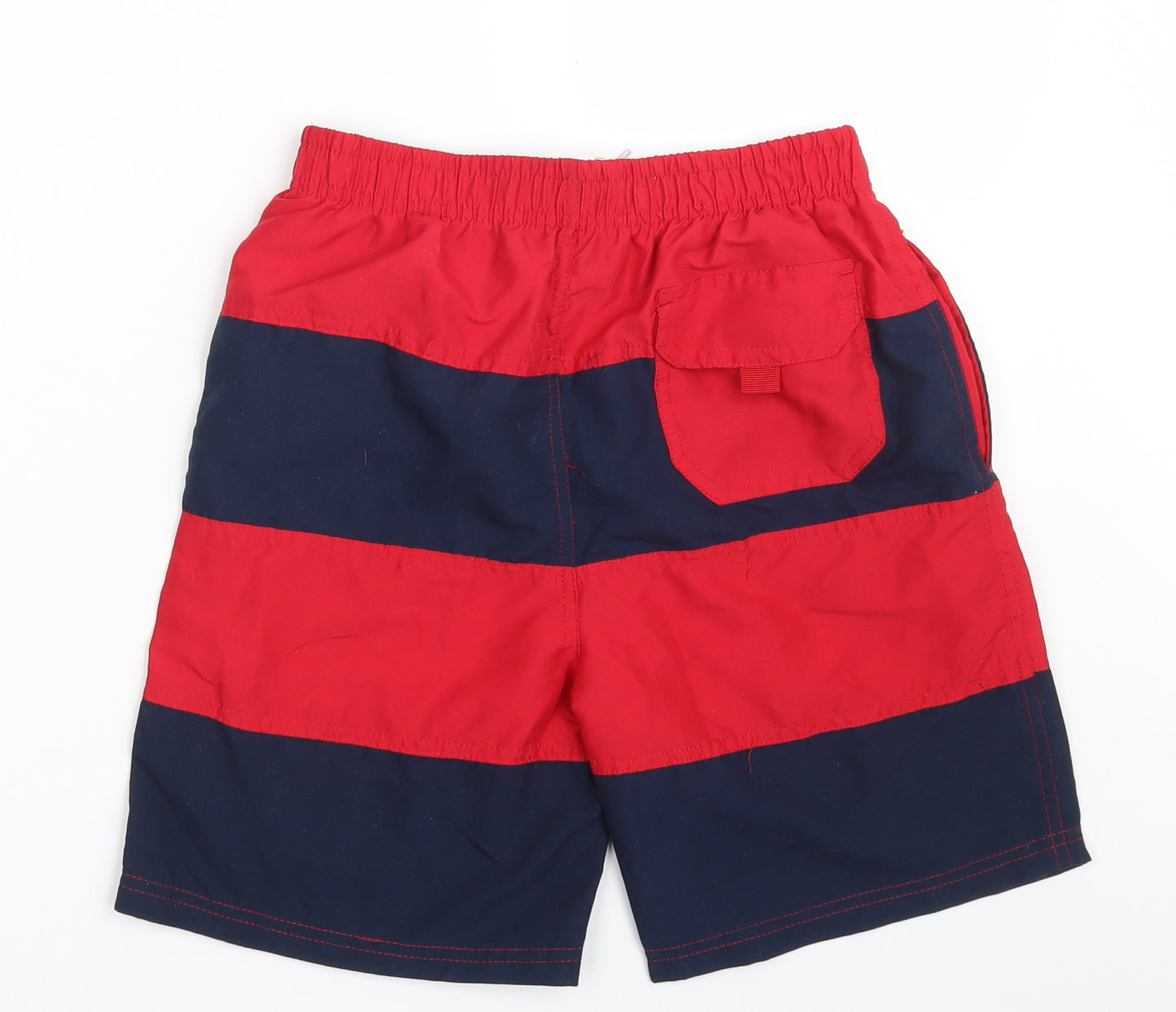 Surf State Boys Red Striped 100% Polyester Sweat Shorts Size 13 Years  Regular  - Colorblock