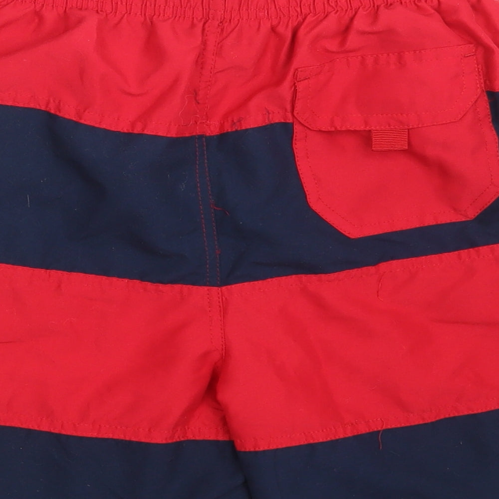 Surf State Boys Red Striped 100% Polyester Sweat Shorts Size 13 Years  Regular  - Colorblock