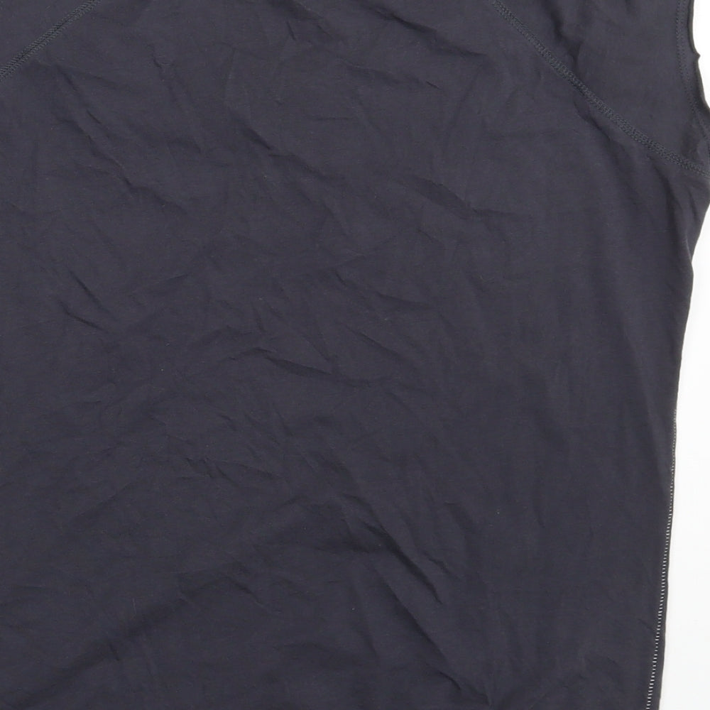 River Island Womens Grey  100% Cotton Basic T-Shirt Size 14 Round Neck - Tiger
