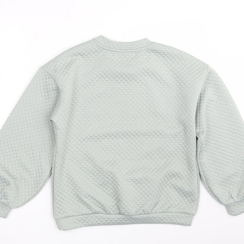 T J Morris Ltd Womens Green Crew Neck  Polyester Pullover Jumper Size 8   - Friends