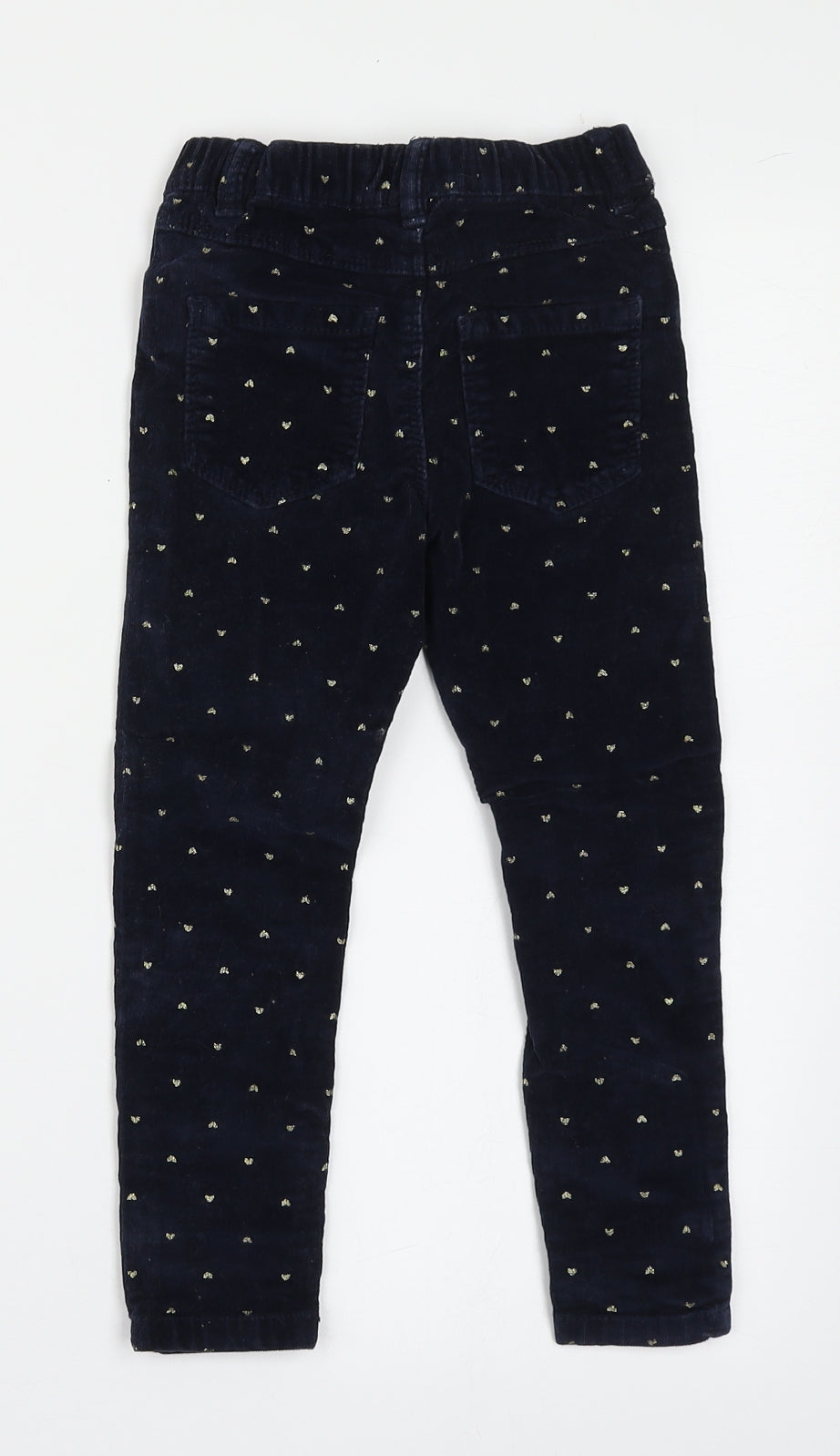 Denim Co Girls Blue  Cotton Jegging Jeans Size 4-5 Years  Regular Pullover - Love Hearts