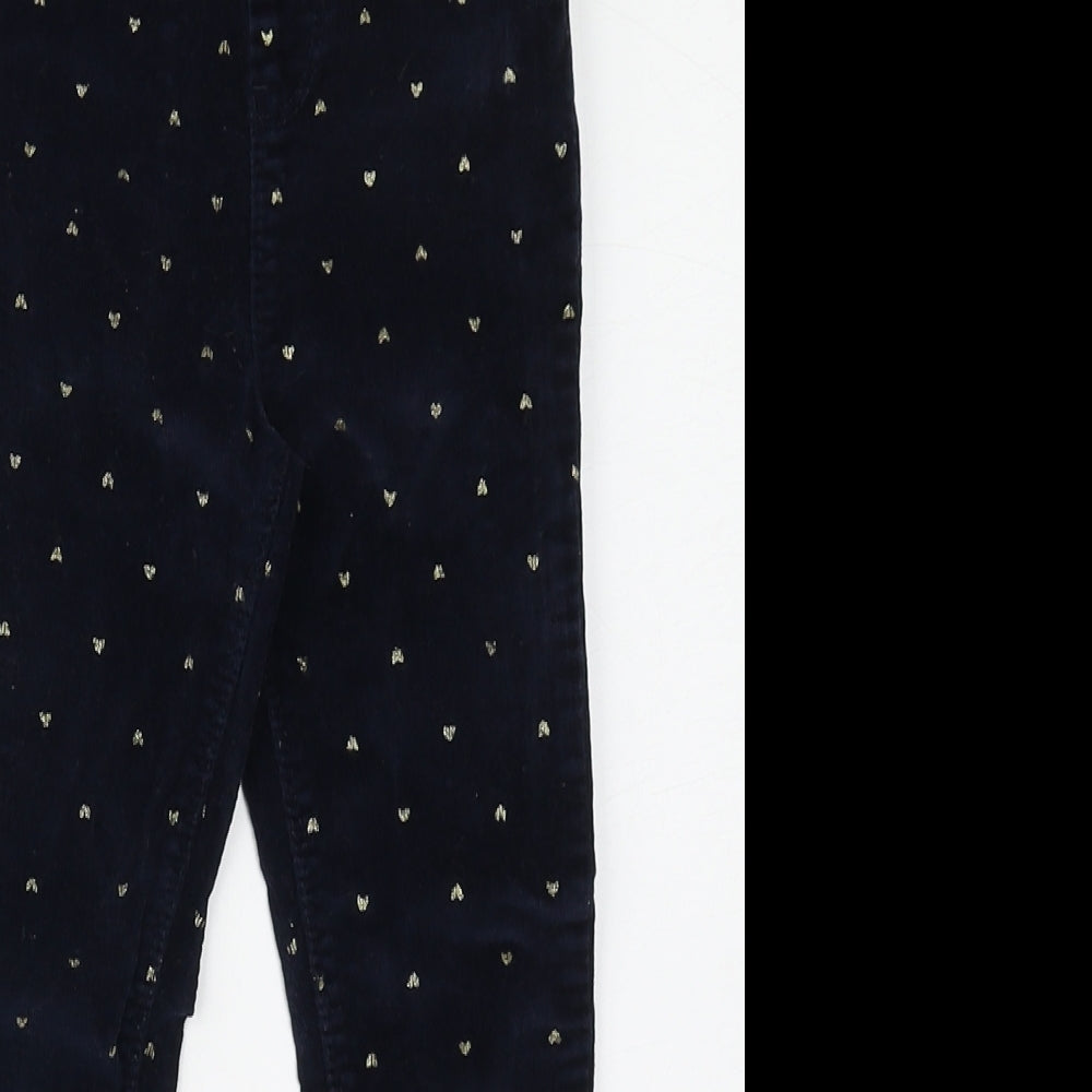 Denim Co Girls Blue  Cotton Jegging Jeans Size 4-5 Years  Regular Pullover - Love Hearts