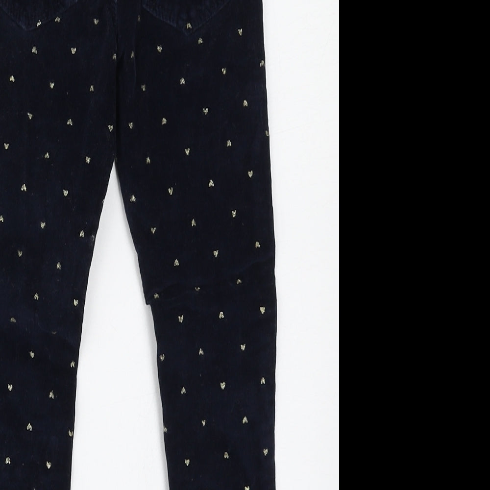 Denim Co Girls Blue  Cotton Jegging Jeans Size 4-5 Years  Regular Pullover - Love Hearts