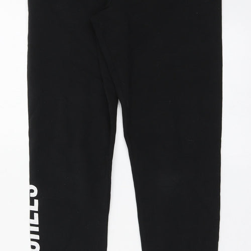 11 degrees Womens Black  Cotton Jogger Leggings Size 6 L24 in   - Leggings