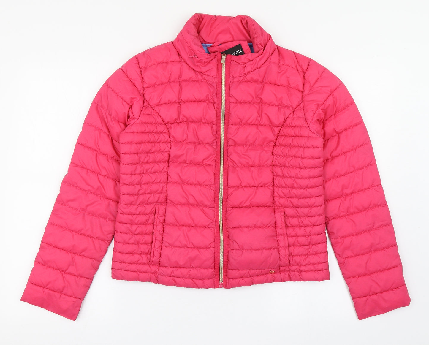 NEXT Womens Pink   Puffer Jacket Coat Size 12  Zip