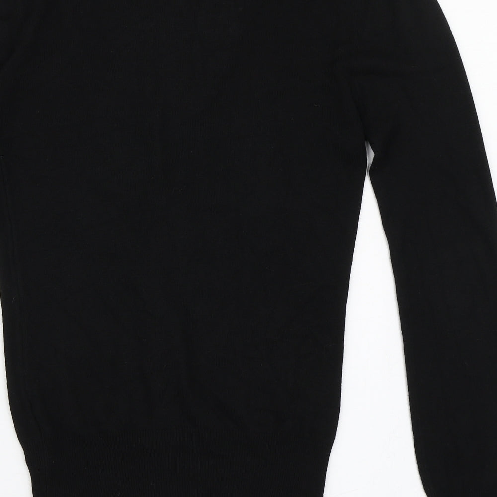 Atmosphere Womens Black V-Neck  Viscose Cardigan Jumper Size 8