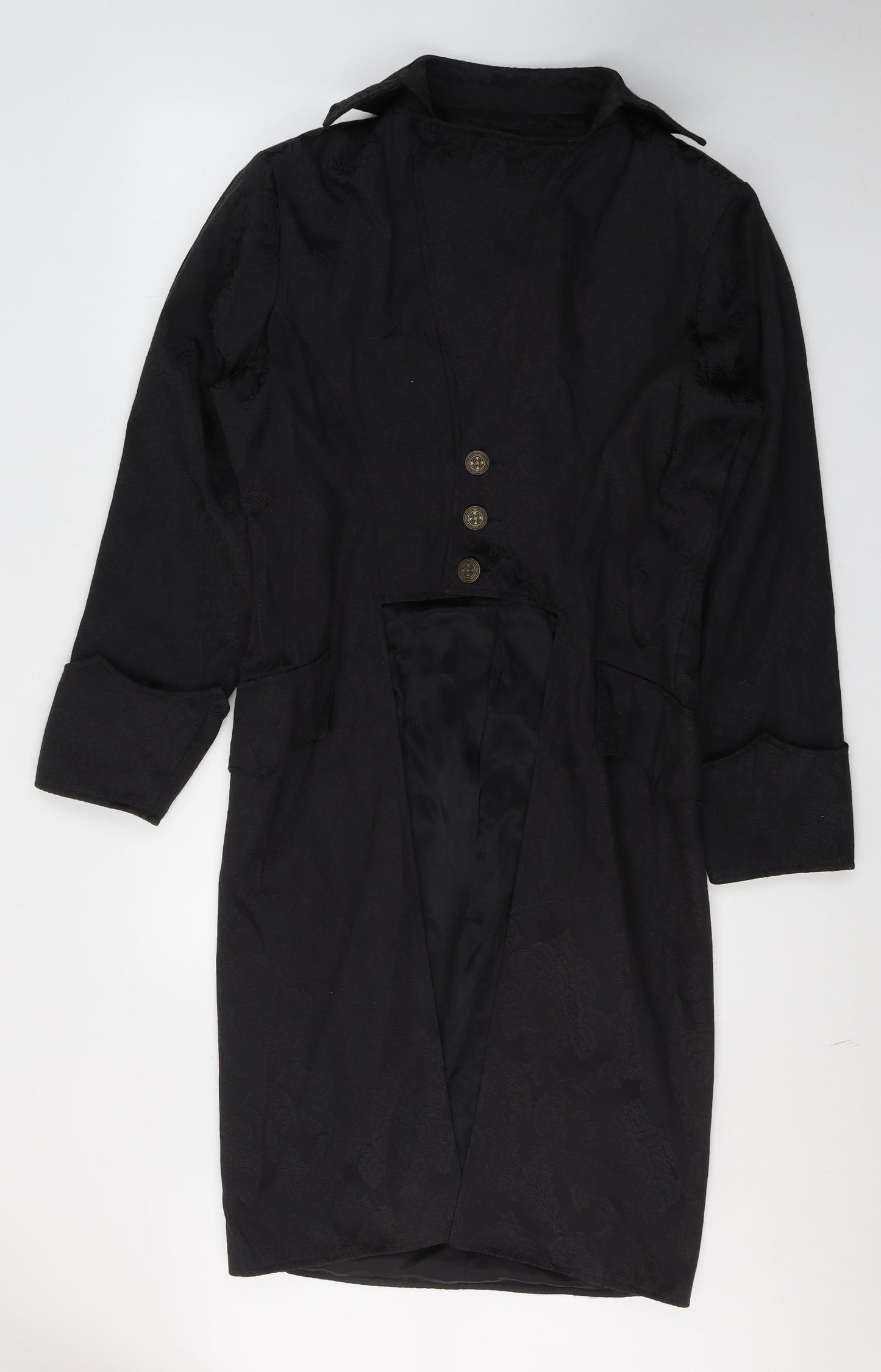 The Dark Angel Womens Black Floral  Jacket  Size 10  Buckle