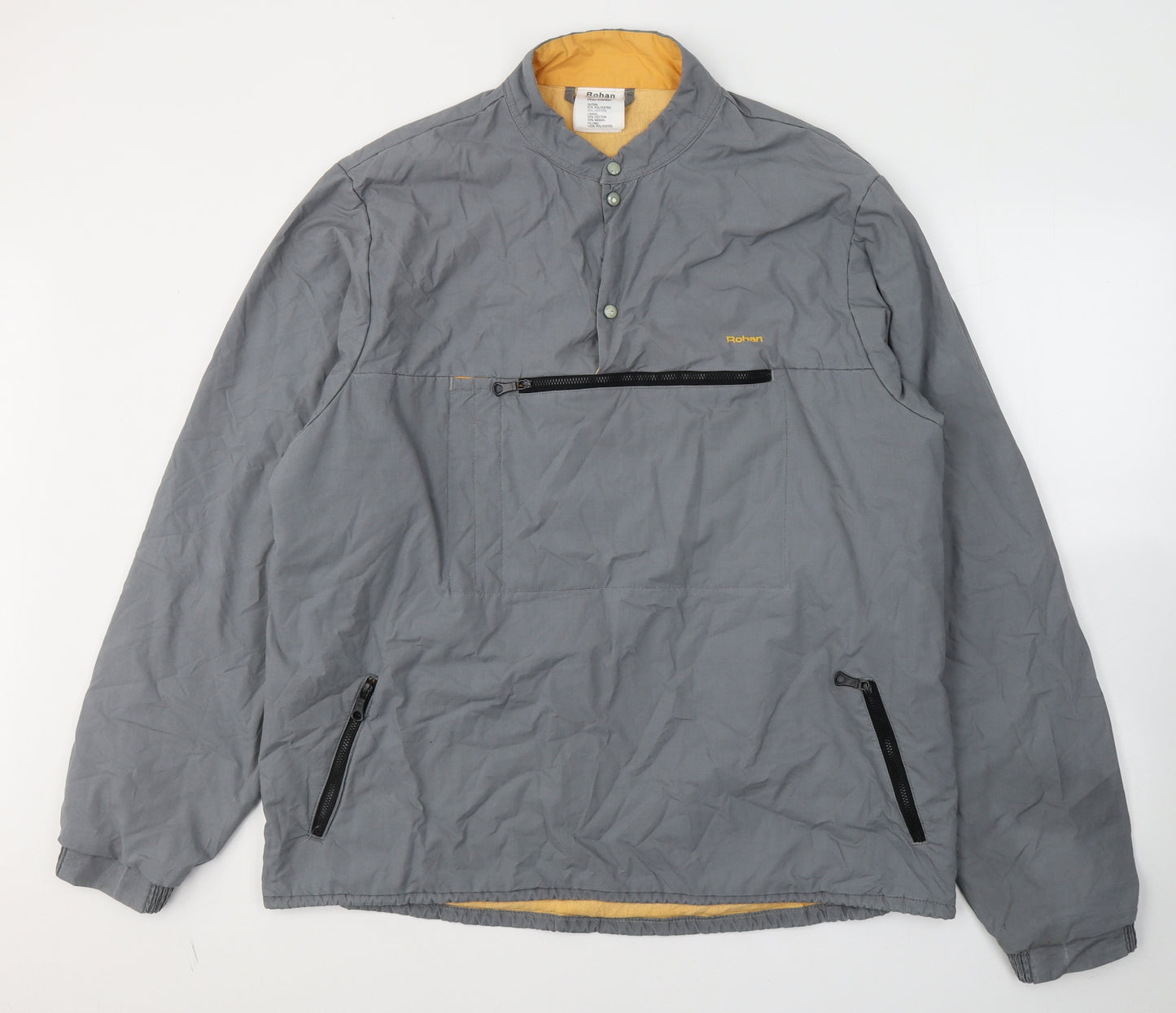 Rohan Mens Grey   Anorak Jacket Size XL  Button