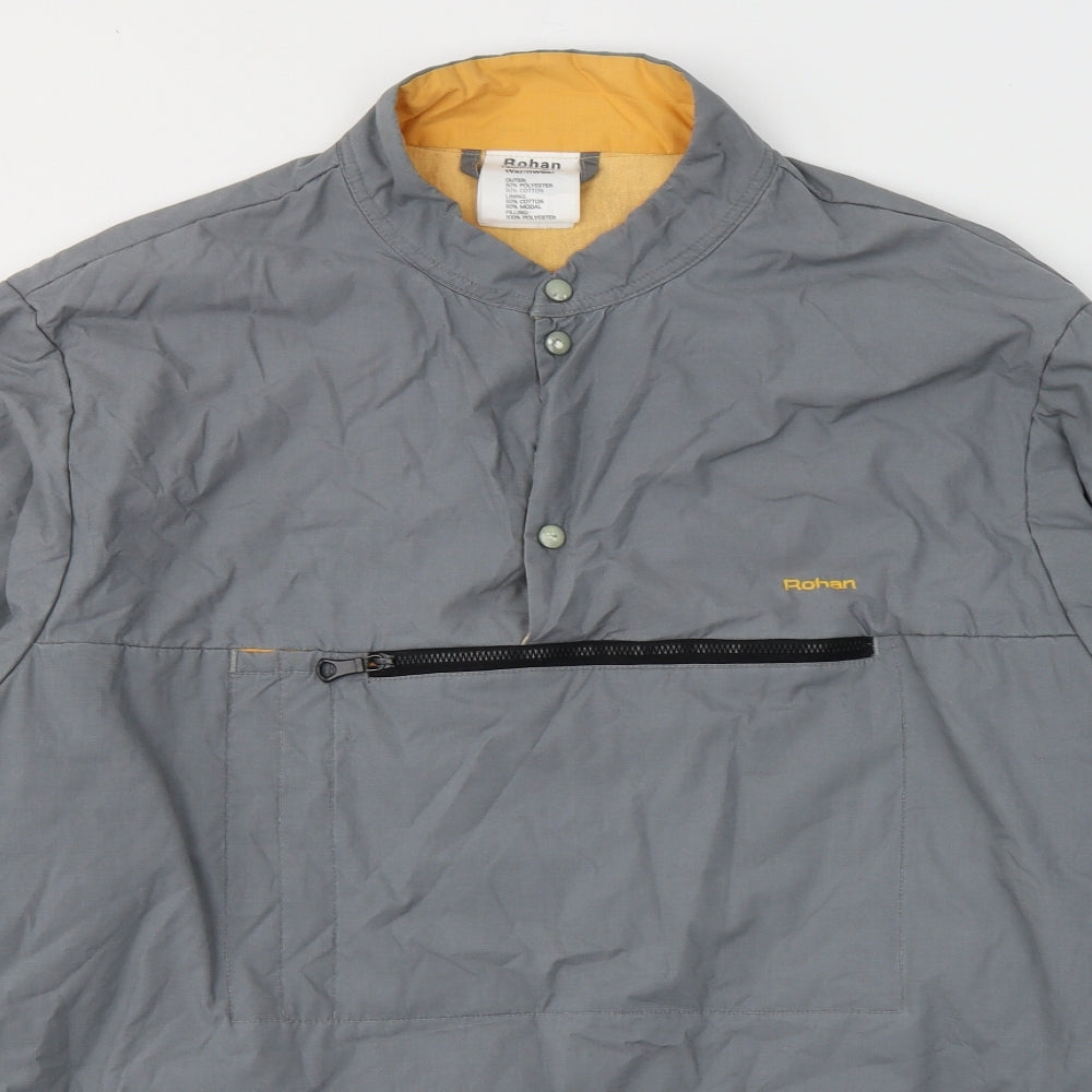 Rohan Mens Grey   Anorak Jacket Size XL  Button
