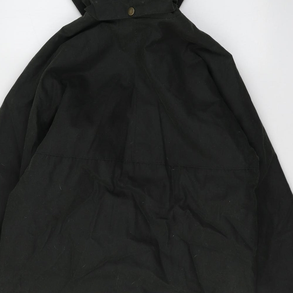 Made in England Mens Green   Overcoat Coat Size XS  Zip