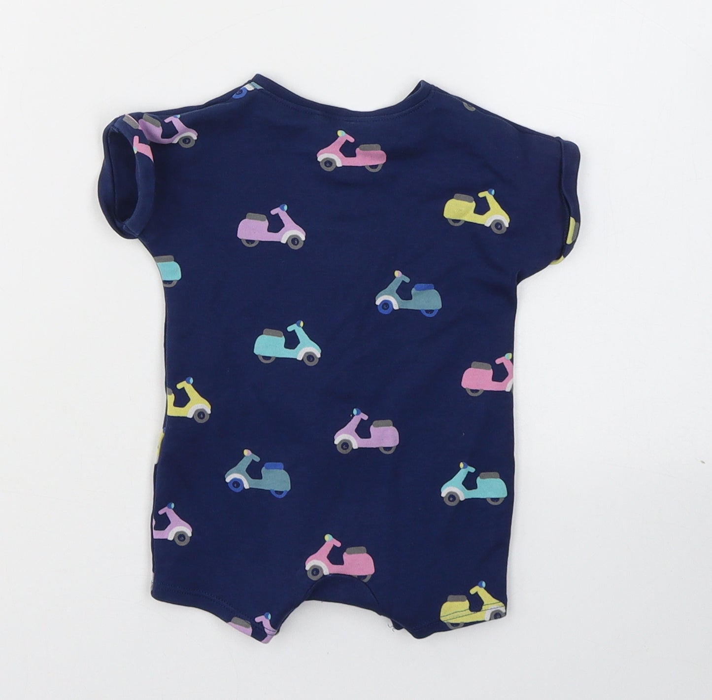 NEXT Boys Blue  Cotton Babygrow One-Piece Size 0-3 Months  Button