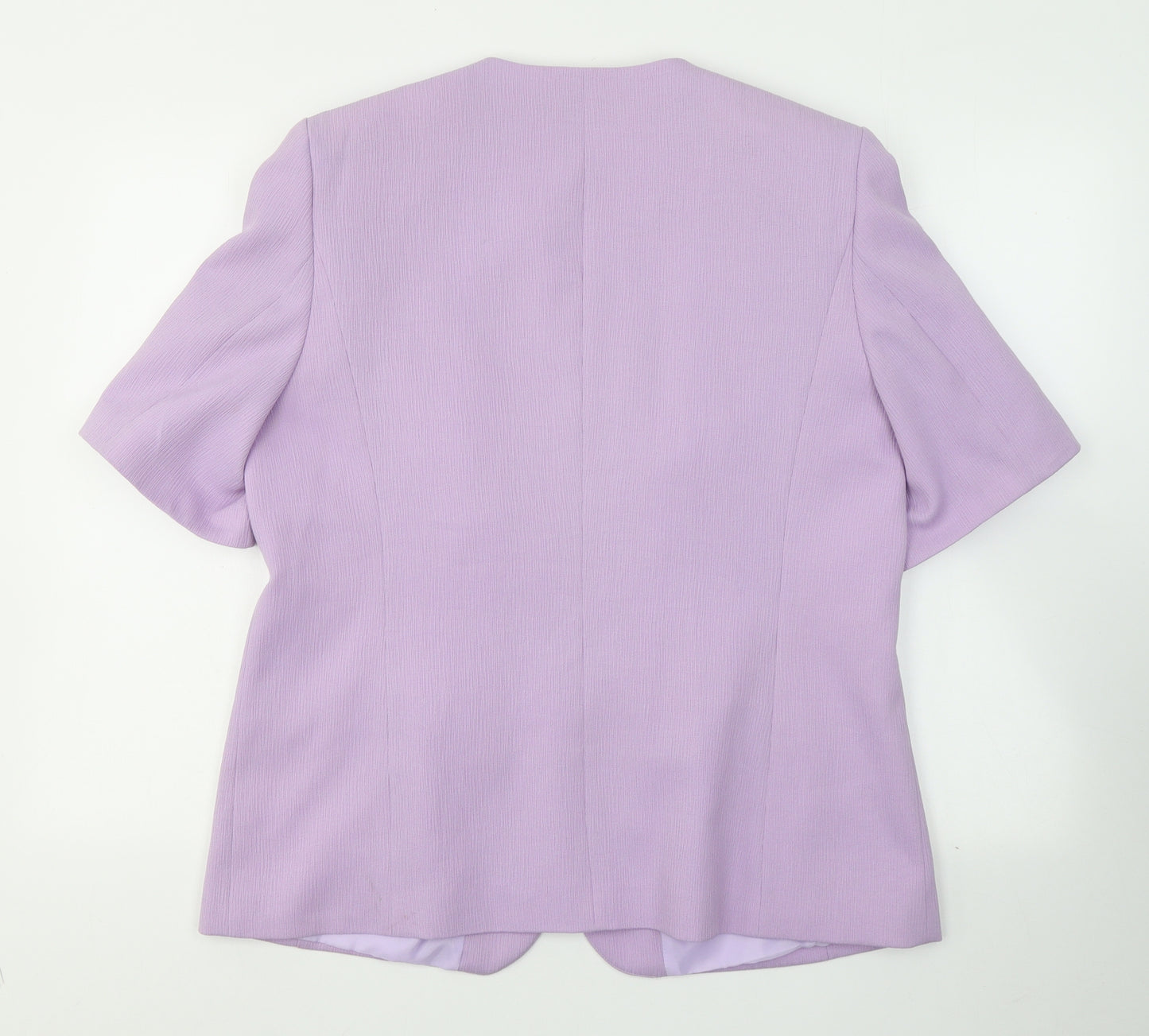 Preworn Womens Purple   Jacket Blazer Size 16  Button