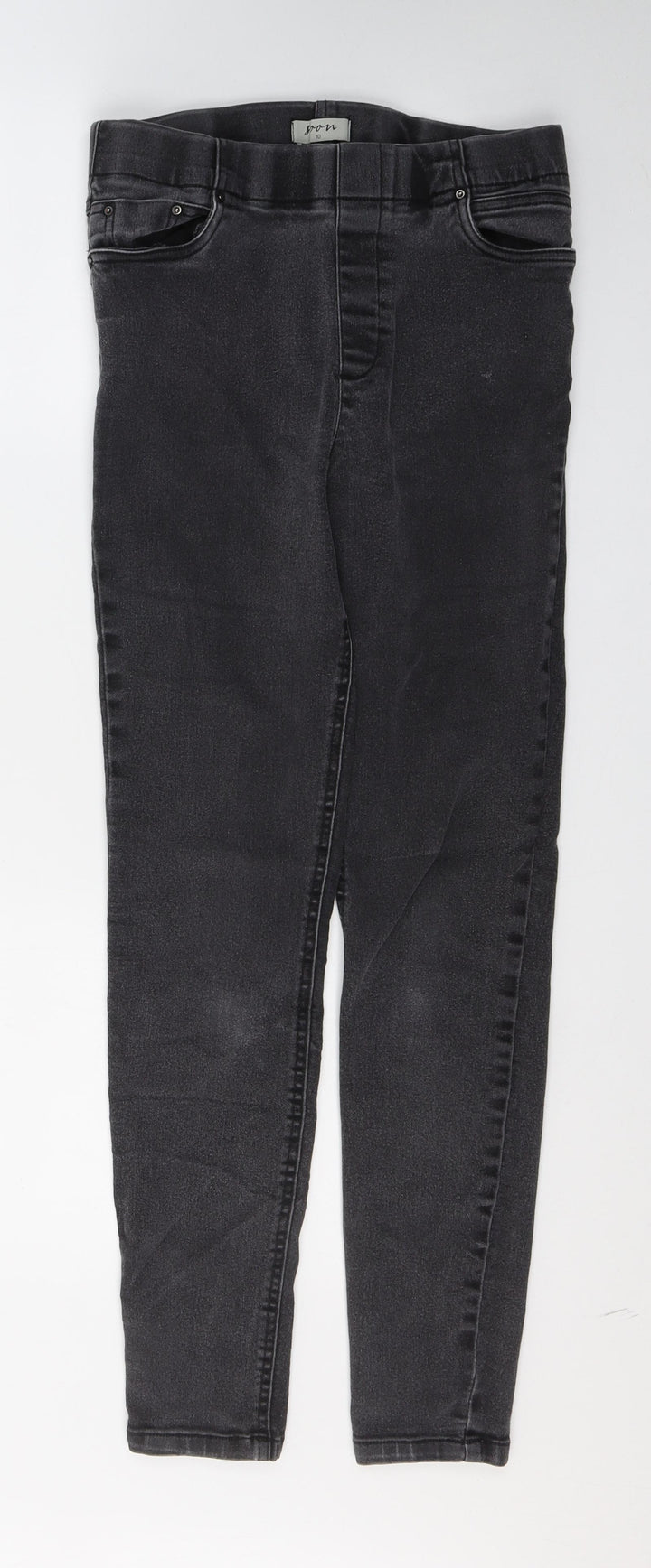 Soon Womens Black Cotton Skinny Jeans Size 10 L27 in Regular