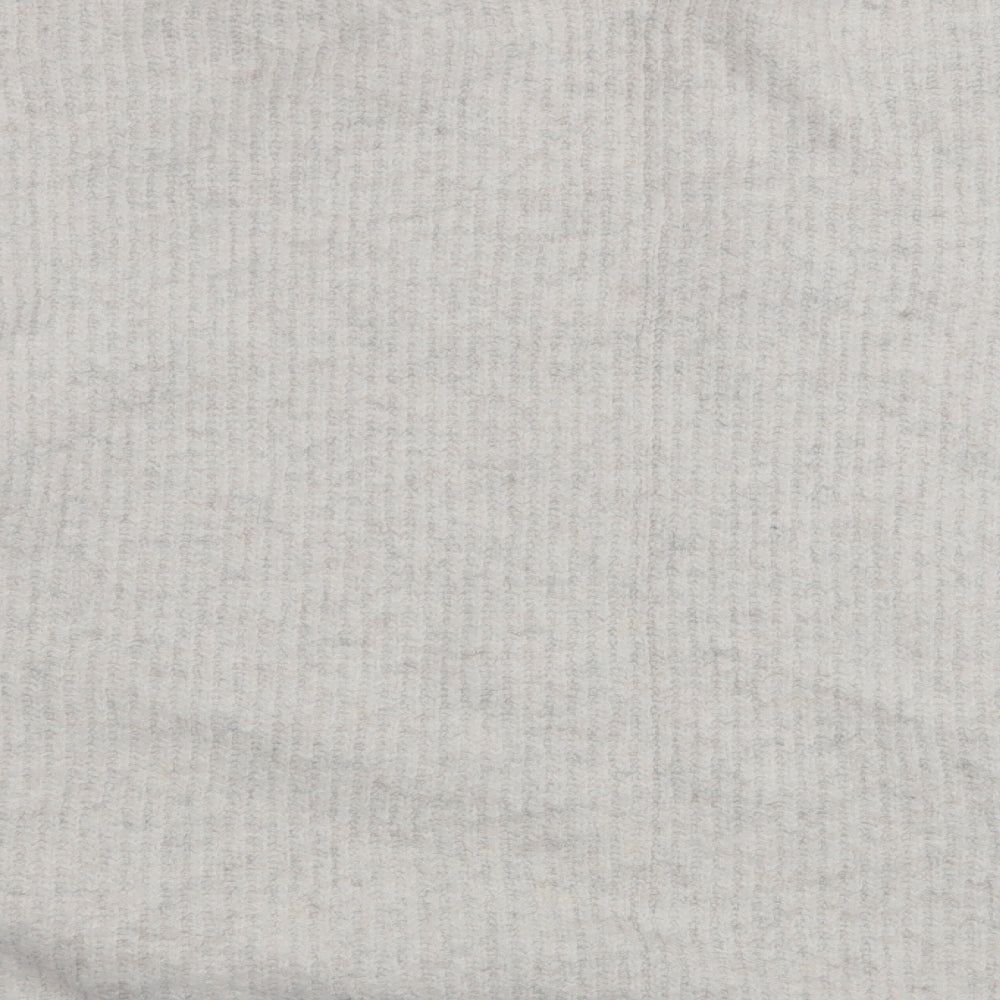 Topshop Womens Ivory V-Neck  Polyester Pullover Jumper Size L