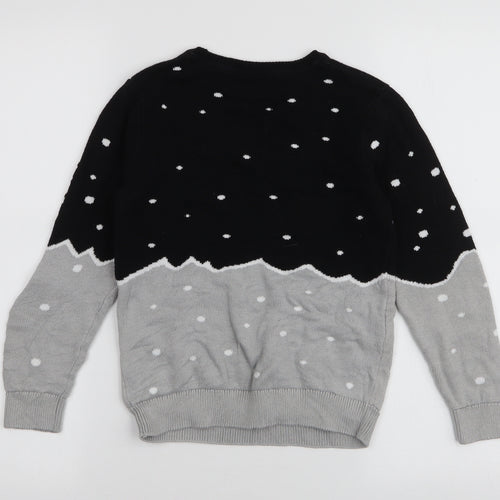 NEXT Boys Multicoloured Round Neck  Cotton Pullover Jumper Size 8 Years  Pullover - Santa Christmas