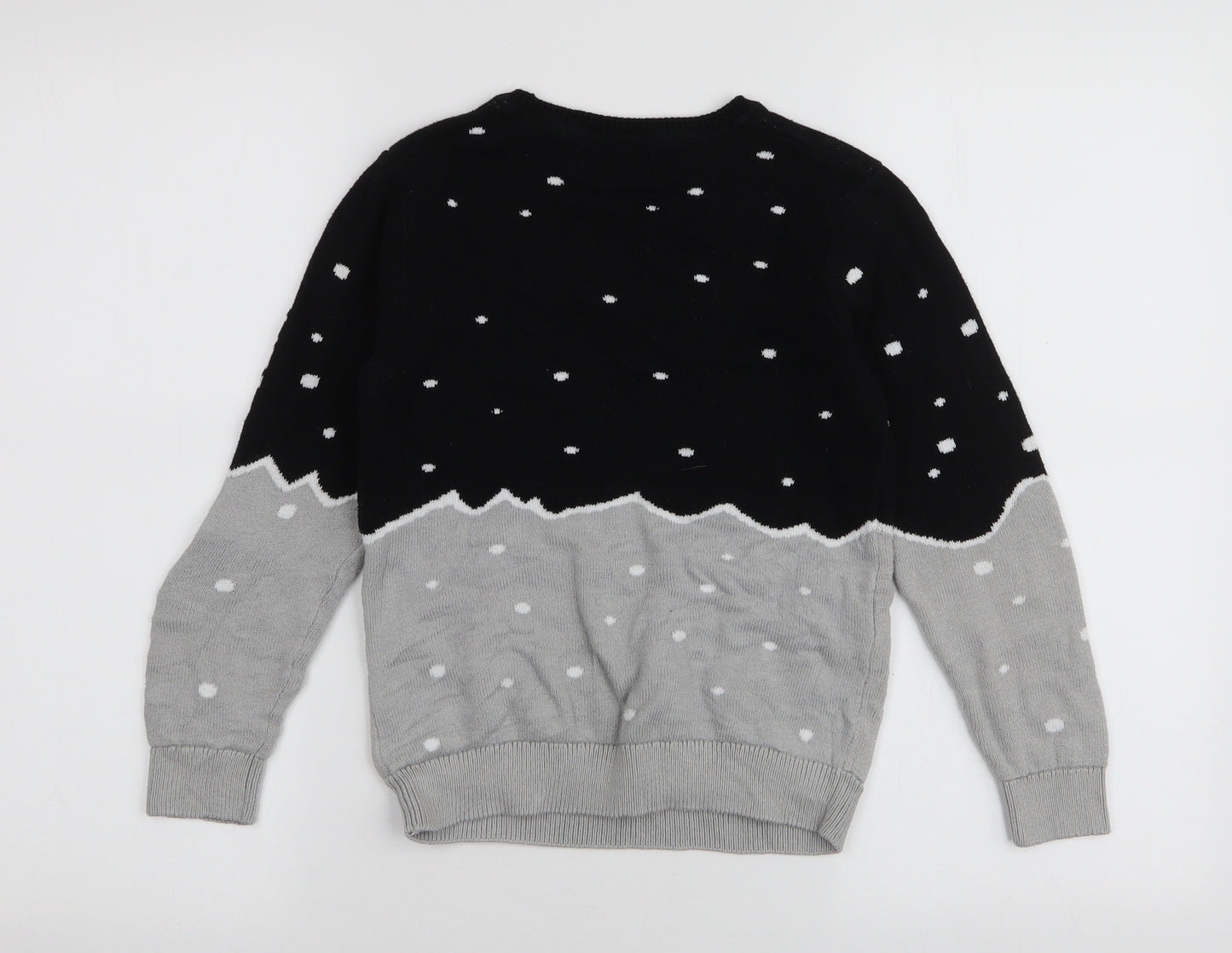 NEXT Boys Multicoloured Round Neck  Cotton Pullover Jumper Size 8 Years  Pullover - Santa Christmas